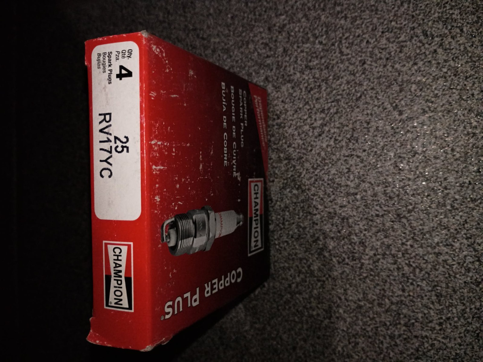 Car Parts, Champion Double Platinum Power Spark Plug x4 RC12PEPB5, #25