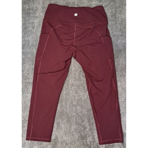 Luga Pants Womens Sz Small Yoga Capris Leggings Pockets Workout Athletic Stretch - Picture 7 of 11