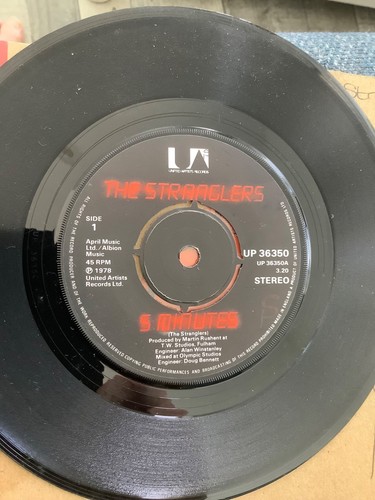 The Stranglers. 5 Minutes. 7” vinyl 1979. United artists - Picture 2 of 4