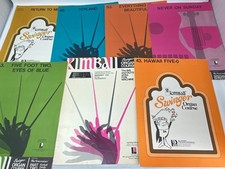 Vtg Organ Sheet Music Books Lot 7pc Kimball Swinger Course Instruction Waltz
