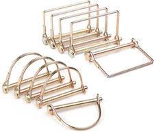 Shaft Locking Pin 10 Pieces Trailer Coupler Pin, Dia 1/4 Inch Safety Coupler Pin
