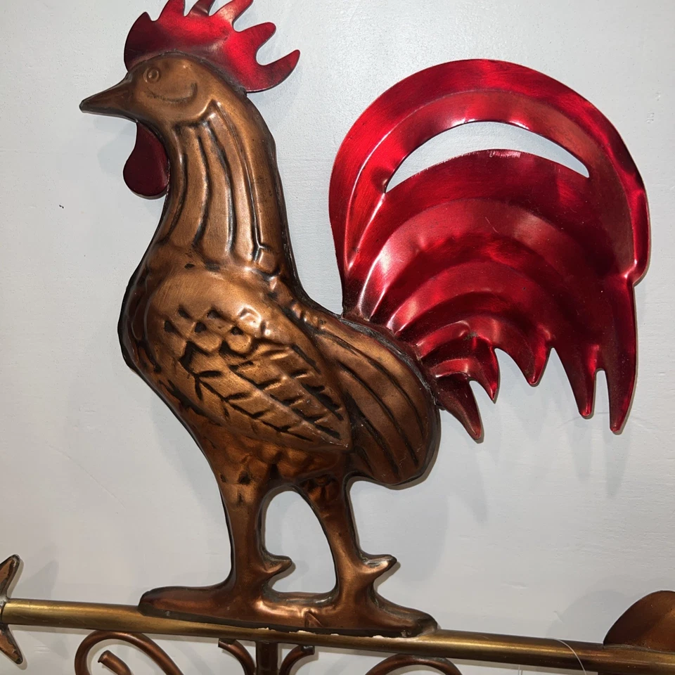 Bantam Rooster Weathervane Good Directions NEW Aluminum Zinc Figure Only  - Image 2 of 4