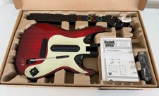 GUITAR HERO 5 MICROSOFT XBOX 360 GUITAR CONTROLLER RED NEW 