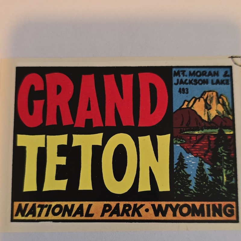 Grand Teton National Park Wyoming Mt. Moran Jackson Lake Sticker Decal 493
