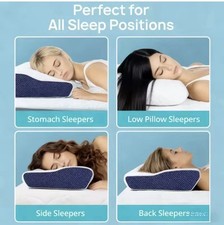 Derila Ergo Cervical Neck Plus Size Pillow For Sleep Contour Memory Foam