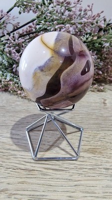 Mookait Jaspis Kristall Kugel 51 mm 167 g freistehend Heil Edelstein Reiki 