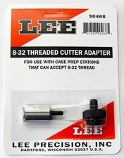 Lee Reloading 8 32 Threaded Cutter Adapter and Lock Stud 90468
