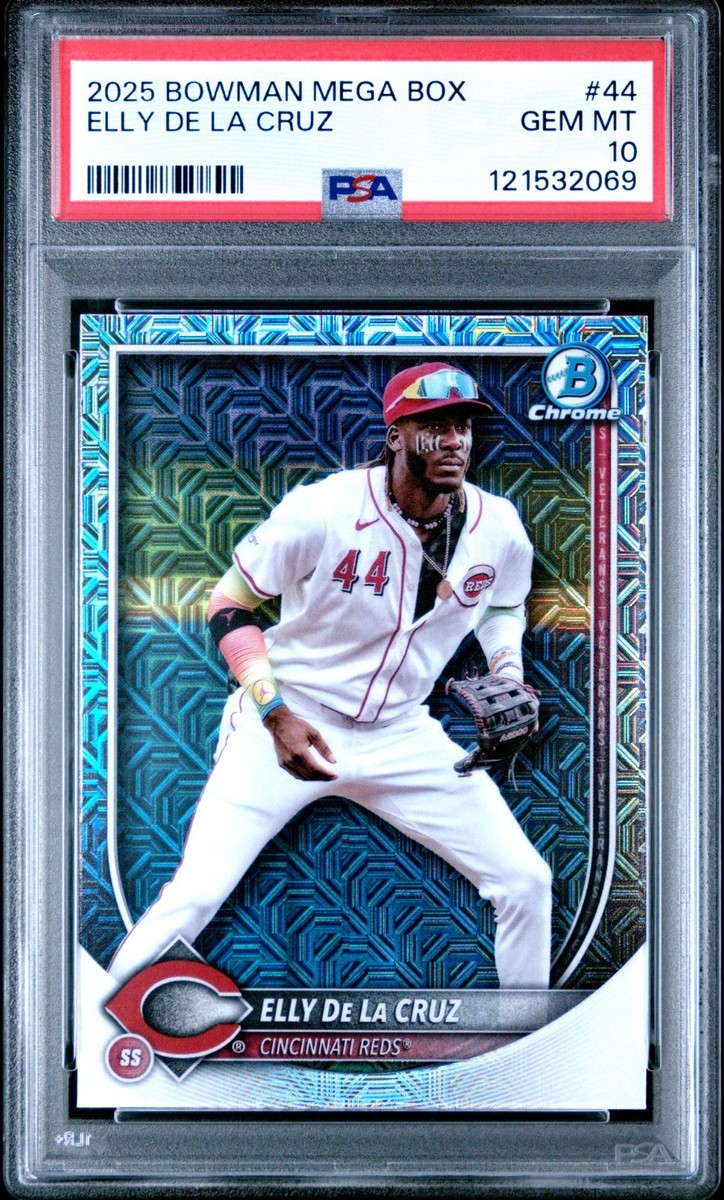 2025 Bowman - Elly De La Cruz #44 Chrome Mojo Refractor for sale 