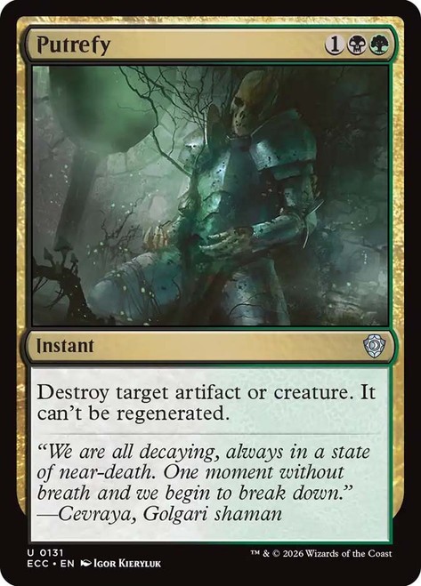 Putrefy [Lorwyn Eclipsed] MTG