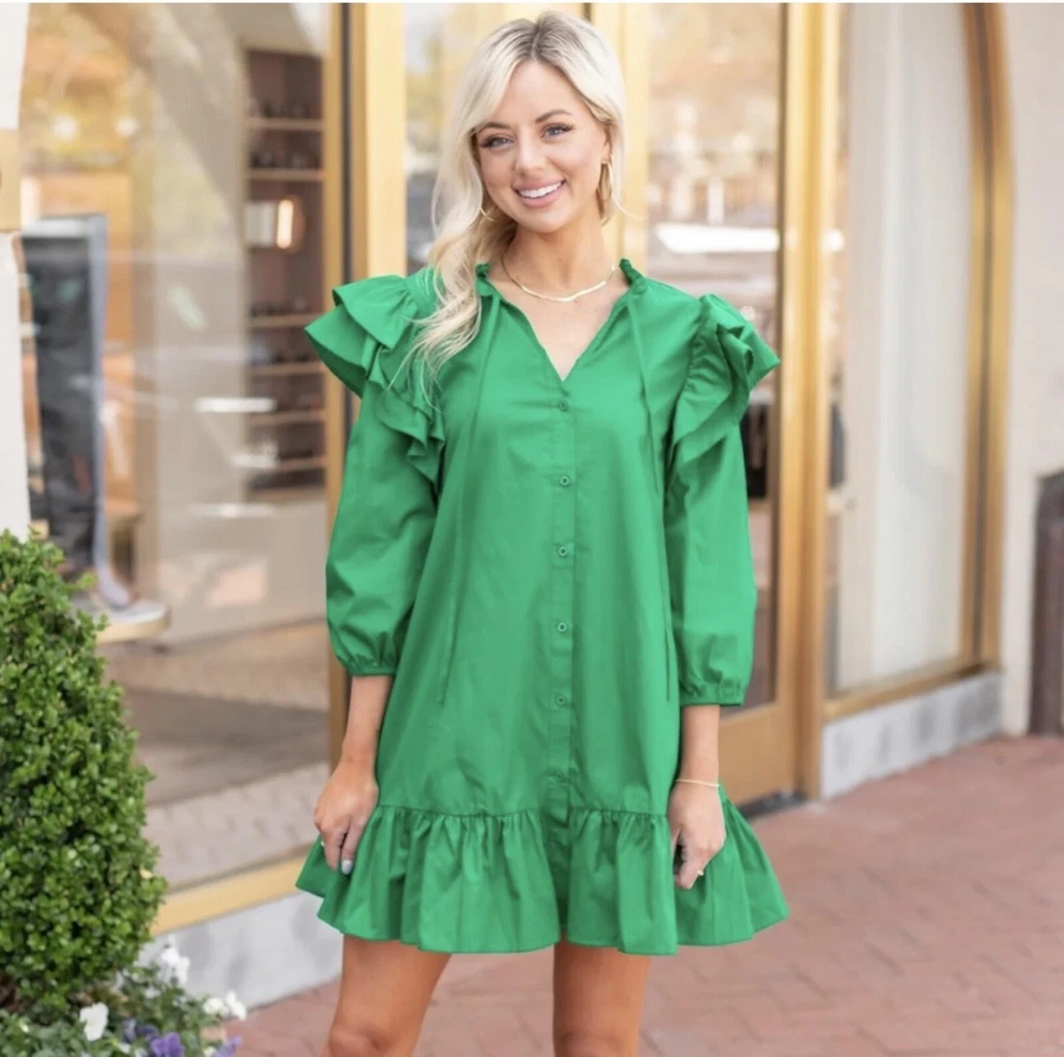 shein summer dress SHEIN Modelyn Ladies' Stand Collar Solid Color Belted Lace Splicing El |  Dress main image 0