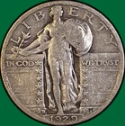 1929-S Standing Liberty Quarter Very Fine VF Coin #36021