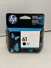 Genuine HP 61 Black Ink Cartridge OEM Expired 10/2019 Original New In Box Sealed