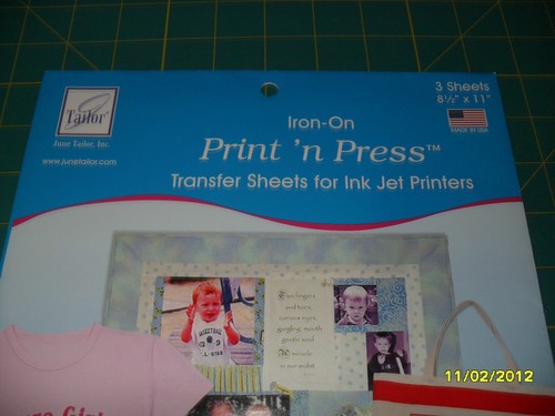 June Tailor IRON ON PRINT 'N PRESS TRANSFER SHEETS - 8 1/2"x 11" - 3 sheets - Picture 2 of 6