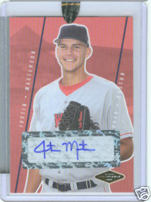 Justin Masterson Boston Red Sox 2007 Justifiable Autograph - Foto 1 di 1