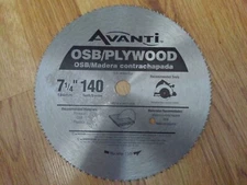 7-1/4" 140 Teeth Circular Saw Blade OSB Plywood Freud Avanti A07140A