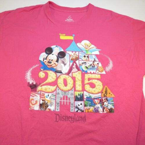 Disneyland Walt Disney World Mickey Mouse 15 Tee T Shirt Mens Xxl Pink Ebay