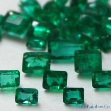 Natural Zambian Emerald Asscher & Octagon, Deep Green colour, Per Piece #888