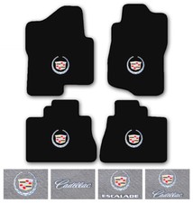 4pc Carpet Floor Mat Set For 2003-2018 Cadillac Escalade - Choose Logo Color
