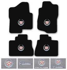 4pc Carpet Floor Mat Set for 2003-2018 Cadillac Escalade - Choose Logo & Color