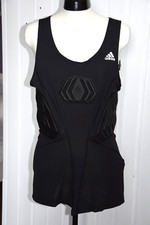 adidas Techfit compression Shirt climalite PADDED TANK Protektoren schwarz XXL