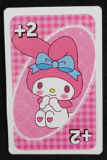 Hello Kitty Sanrio Uno Card Pink My Melody Drew 2 Card