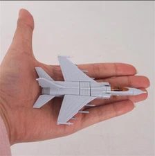 Mini Aircraft Airplane Fighter Model, Military Plastic Toy with Base,Paintable