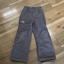 Boys Girls Unisex The North Face Gray Hyvent Snowpants Ski Pants Youth Medium