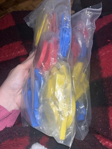 Math Manipulatives Pattern Blocks Attribute Blocks Plastic Silver Burdett Ginn - Picture 6 of 7