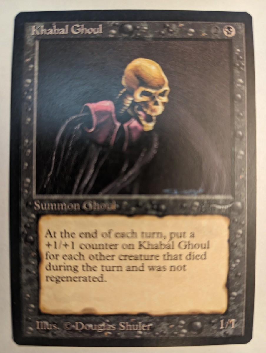 MTG アラビアンナイト　khabal ghoul 1x} ~~ Khabal Ghoul ~~ Near Mint MTG Arabian Nights Reserved