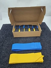 (QTY 10) MIUONO Flag Football Belts Flag Football Flags Blue Yellow for Players