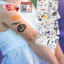 Halloween temporary tattoos kids fun FREE PRIORITY SHIPPING