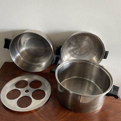 SALADMASTER Stock Pot Dutch Oven Dome Lid Egg Tray