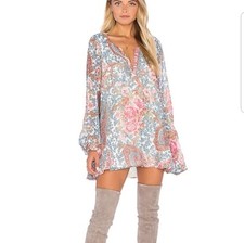 Show Me Your Mumu Womens Tunic Size XS Jamie Grey Gardens