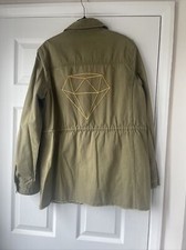 Hush Embroidered Military Cotton Jacket Size Uk 10 £99