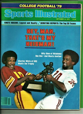 Sports Illustrated College Football 1979 Charles White Billy Sims No Label