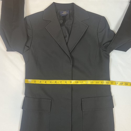 Brooks Brothers 346 Stretch Women’s Black Trend Coat Jacket Size 2 Buttons - 第 19/23 張圖片