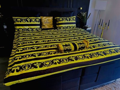 King Bedding  Medusa I love Baroque Versace Bed Set All Sizes Colors Cover 