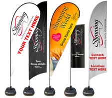 Advertising flags for all Businesses free poles & bases Free Customisation