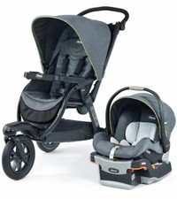Chicco Activ3 Jogging Stroller Travel System in Solar Brand New Free Shipping