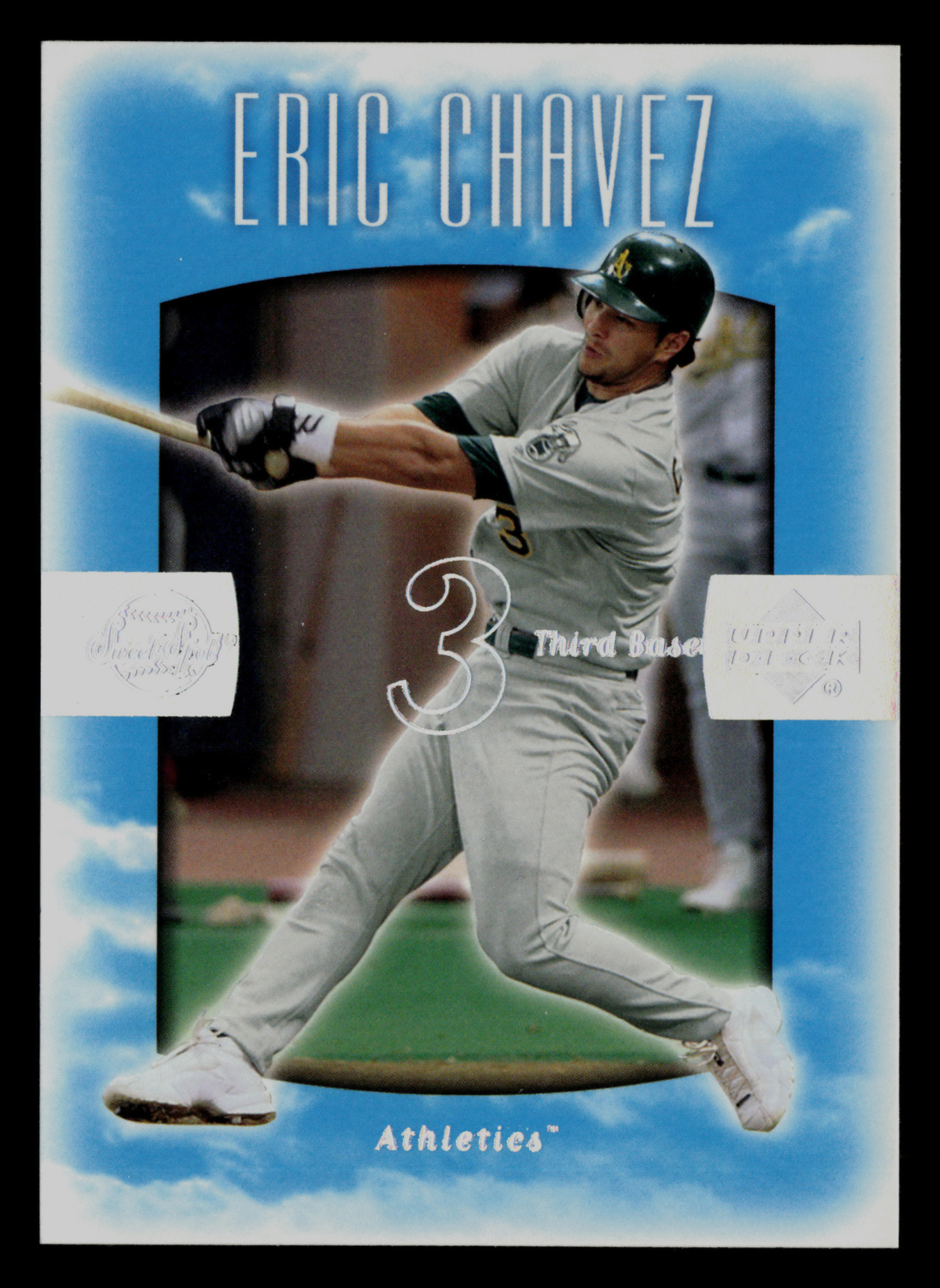 2002 Upper Deck Sweet Spot #4 Eric Chavez Oakland Athletics