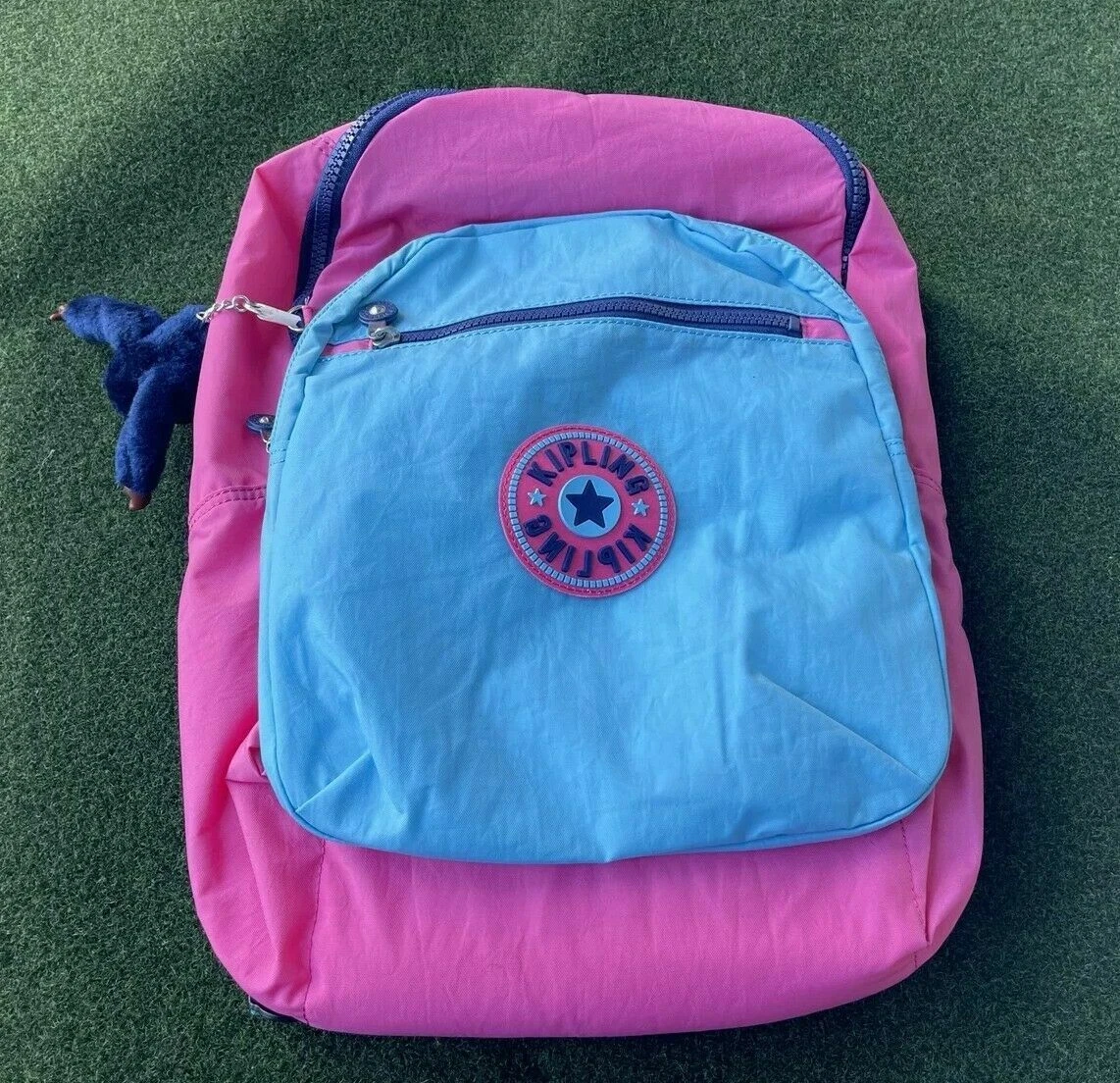 Kipling Live Light Backpack KI2130 Seoul 6KC Pink/Blue CBV2 Gorilla Keyring  | eBay