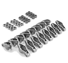 Speedmaster Chevy Sbc 350 1.6 Ratio 38 Steel Roller Tip Rocker Arms Wnut Ball