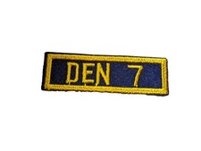 Vintage Cub Scout Den Number Patch Den 7 Embroidered BSA