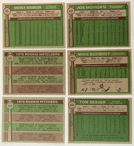 1976 Topps Baseball COMPLETE Set (660)w/Traded NM! - Eckersley Rookie - 0232🔥⚾ - Picture 6 of 7