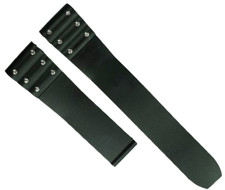 21mm Black Silicone Rubber Watch Band Strap for Cartier  Sport Style