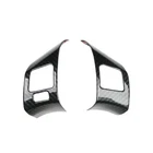 Car Steering Wheel Button Cover Carbon Fiber Trim For Lexus IS250 350 2006-2012