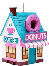 Doughnut Shop 10231 House Weather Resistant Birdhouse 9.5” H  Spoontiques