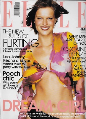 Elle Magazine April 1999 Eva Herzigova Summer '99 High St
