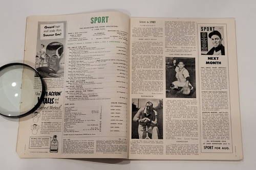Rare 1950 STAN MUSIAL Signed SPORT Magazine-HOF-ST. LOUIS CARDINALS-PSA - Picture 7 of 12