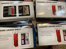 4 X Lockermate Hanging Locker Shelf Blue